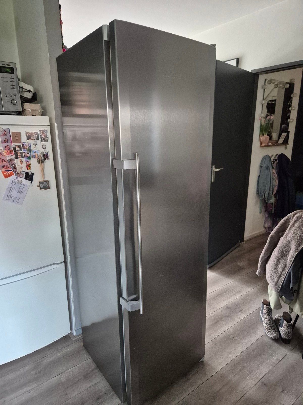 Liebherr Koelkast RVS - Ruim en Energiezuinig, Witgoed en Apparatuur, Ophalen, 200 liter of meer, 60 cm of meer, 160 cm of meer