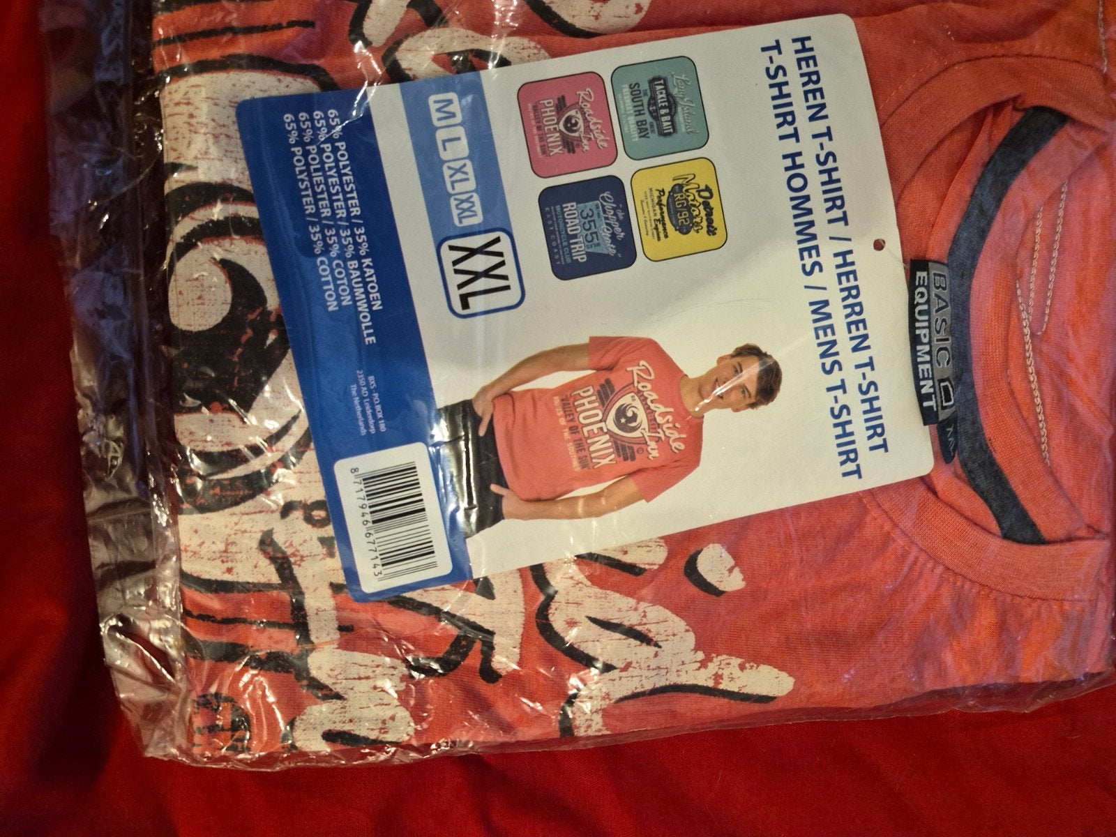 Heren T-shirt Basic Equipment Roadside Phoenix XXL, Basic Equipment, Oranje, Ophalen of Verzenden, Maat 56/58 (XL)