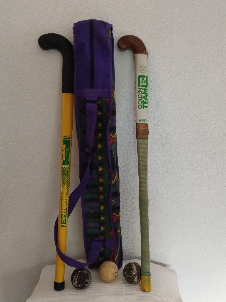 hockeysticks, Ophalen, Gebruikt, Tas