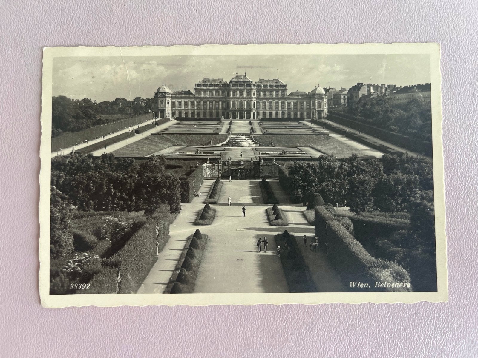 Oude ansichtkaart Wenen, Belvedere - Gelopen, Verzamelen, Ophalen of Verzenden, Voor 1920, Gelopen, Oostenrijk