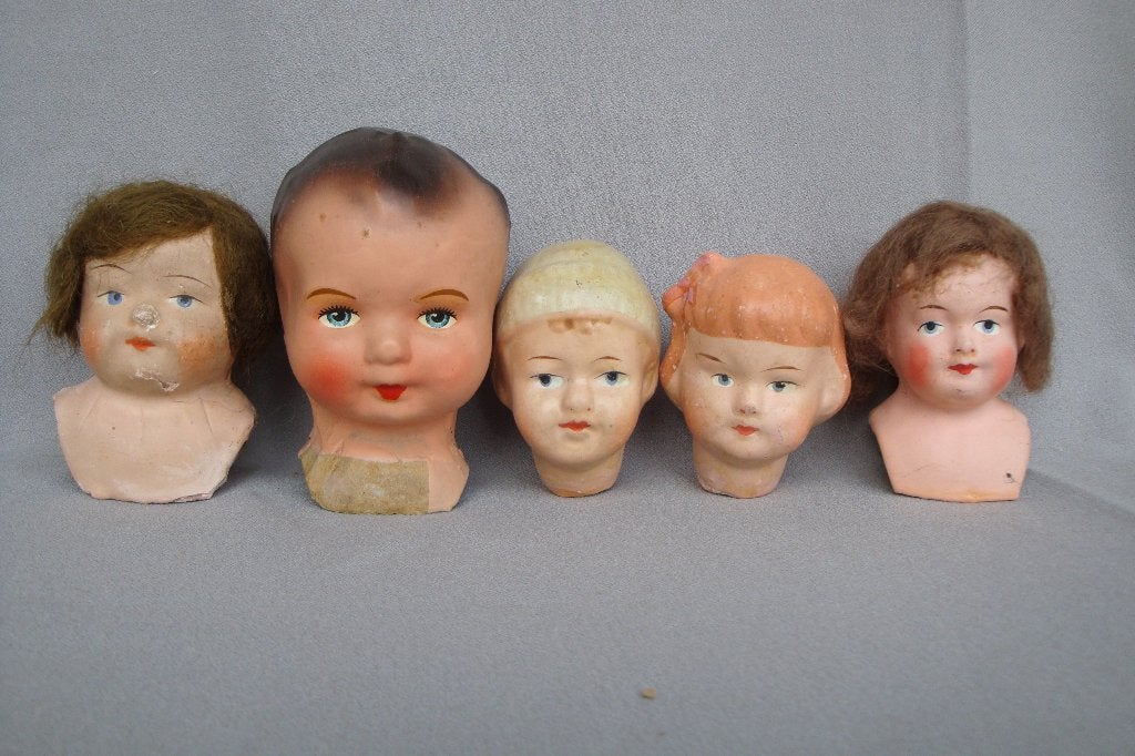 Antieke en vintage pop popje poppenhoofden en onderdelen, Ophalen of Verzenden