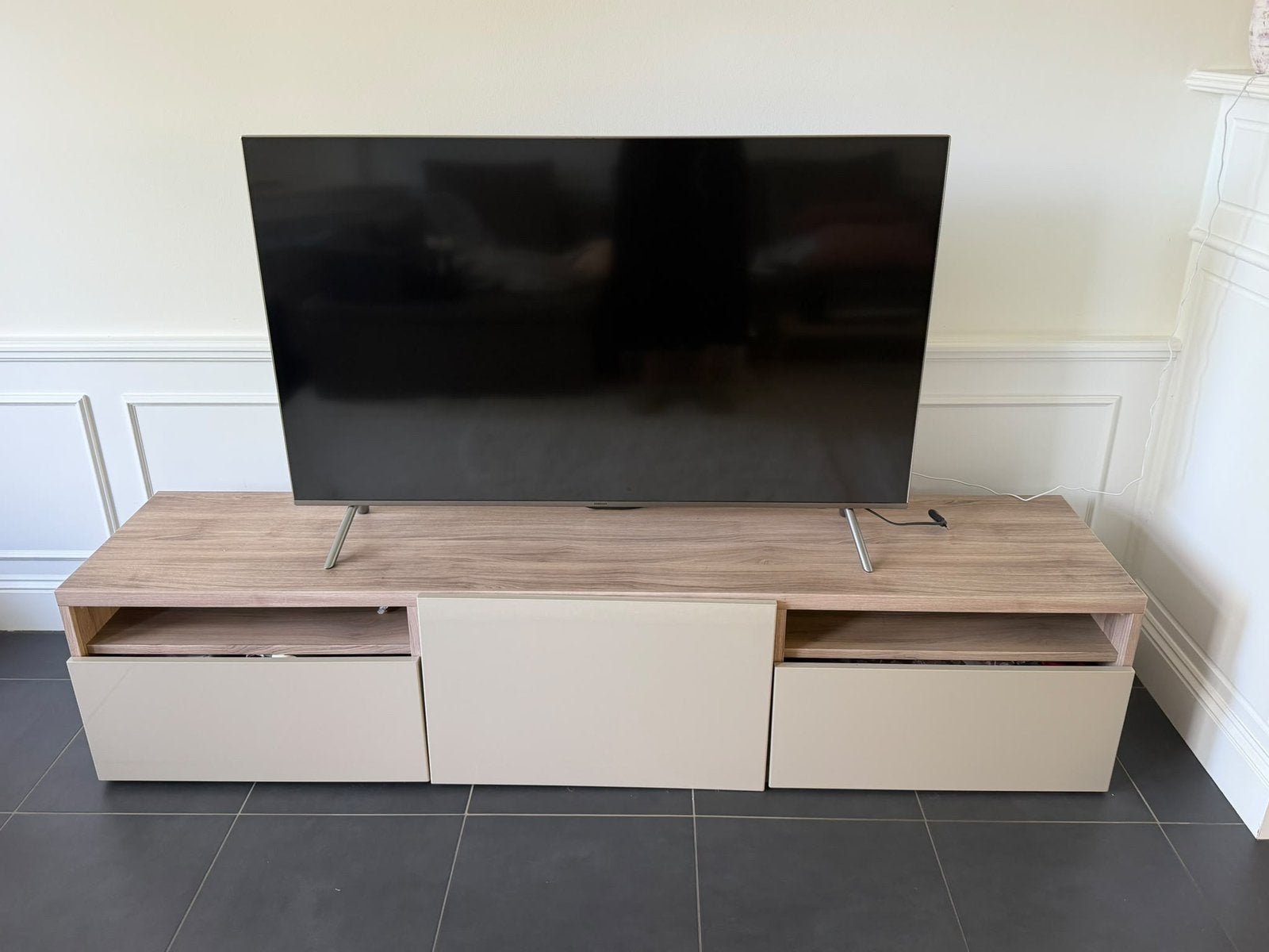 Tv meubel Ikea Besta, Huis en Inrichting, Ophalen, 50 tot 100 cm, Zo goed als nieuw, 150 tot 200 cm