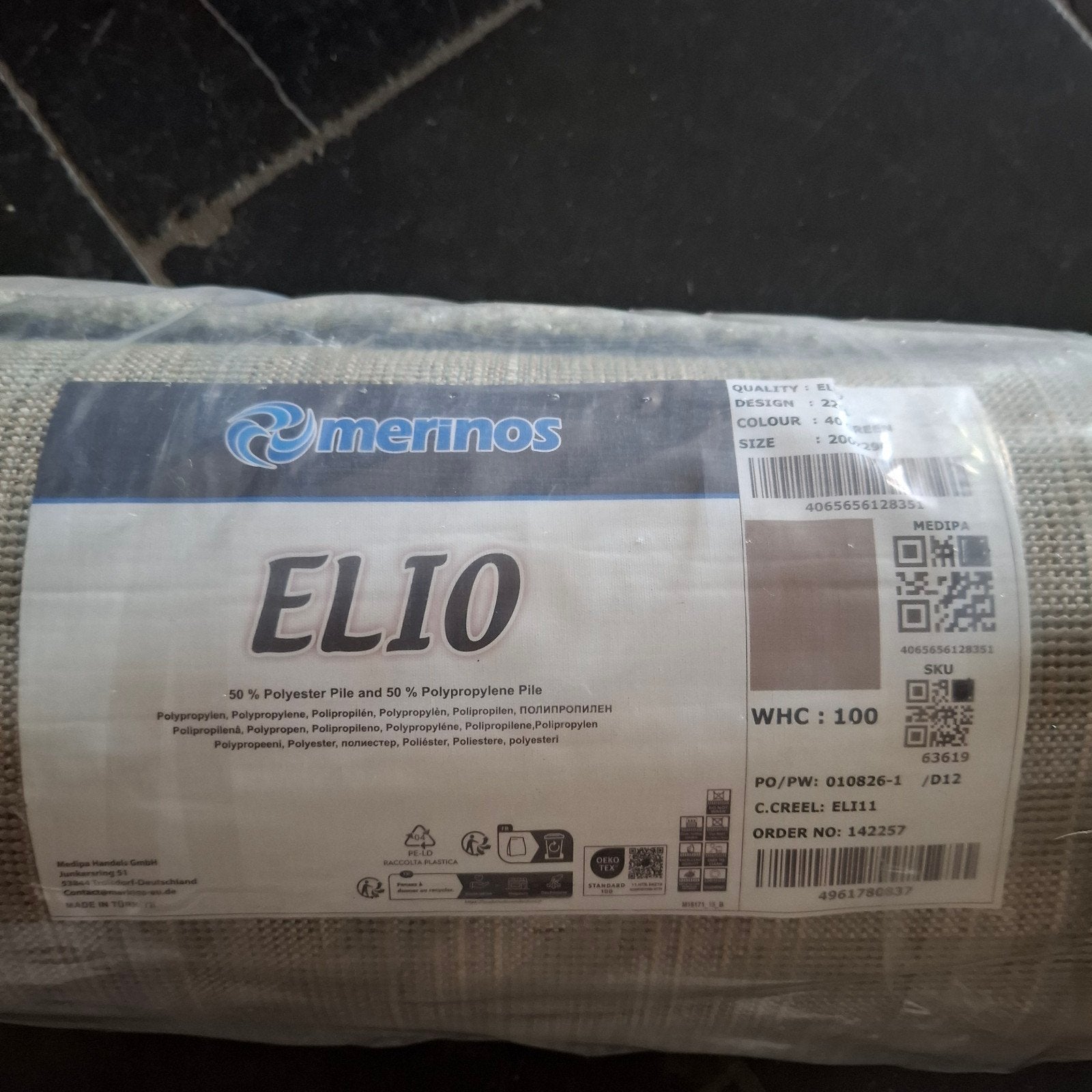 Nieuw Merinos ELIO Vloerkleed japandie groen maat 2 bij 3, Ophalen of Verzenden, Rechthoekig, Groen, Nieuw