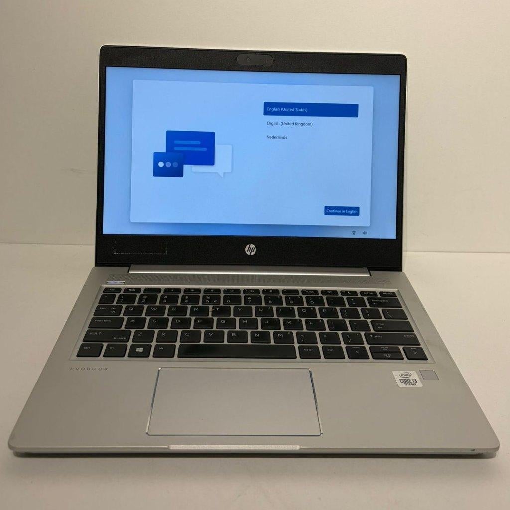 HP Probook 430 G7 13.3'' i3/4GB/128GB SSD Met Lader, Gebruikt, 2 tot 3 Ghz, Qwerty, 13 inch