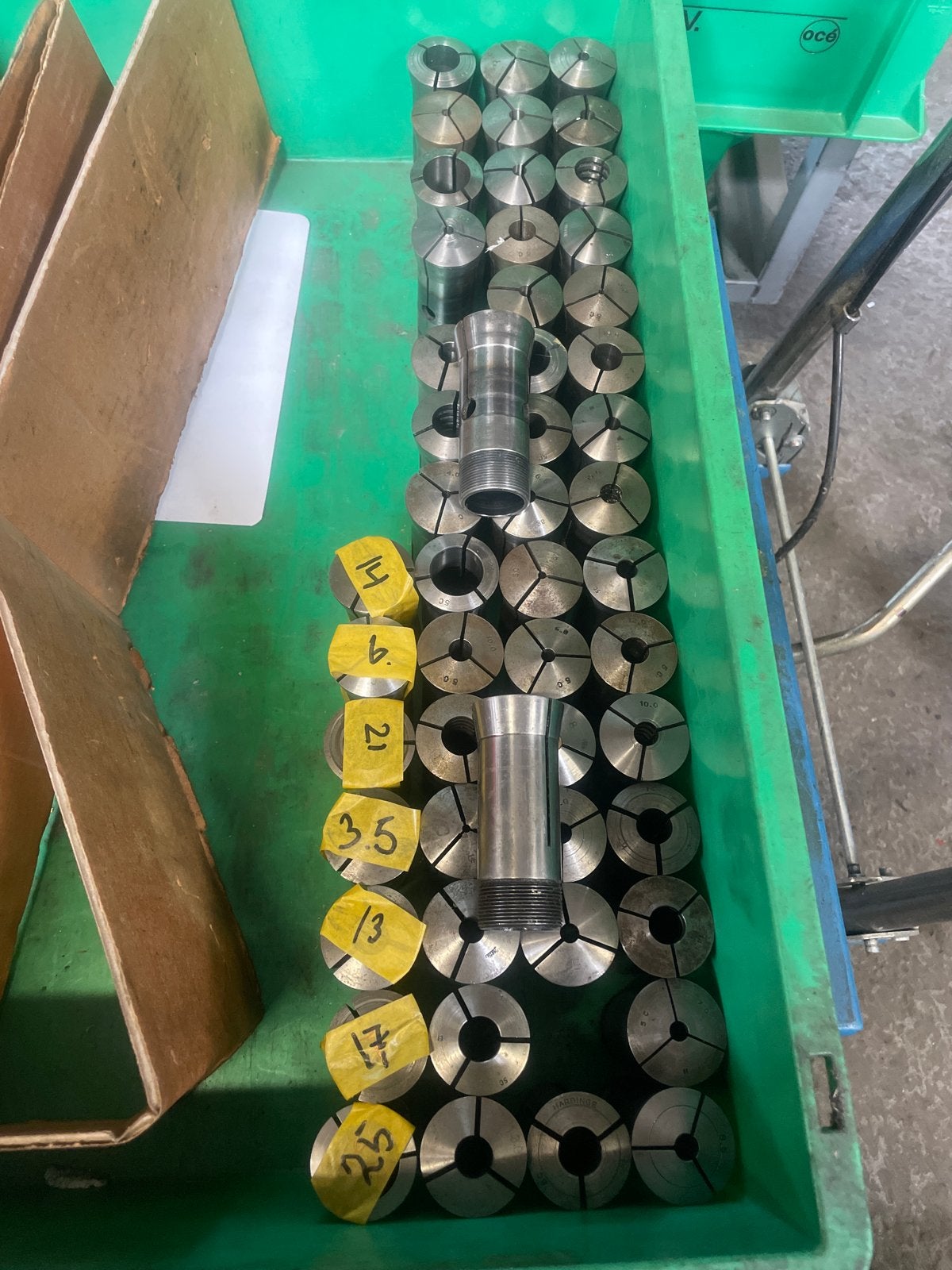 52 stuks 5C spantangen - Diverse maten, Ophalen, Gebruikt