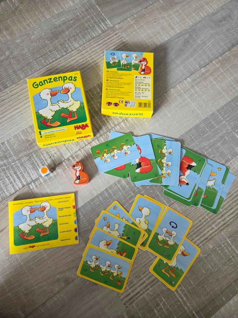 Ganzenpas - Leuk spel, zo goed als nieuw!, Drie of vier spelers, Ophalen of Verzenden, Zo goed als nieuw, HABA