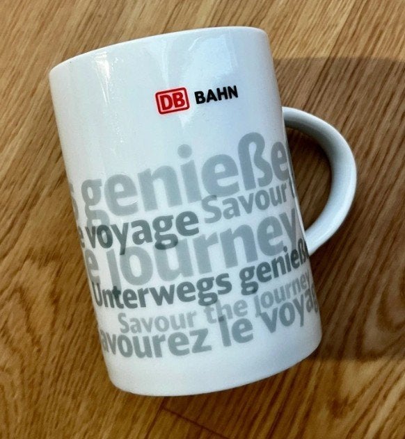 mok DB koffie mok Deutsche Bahn, Ophalen of Verzenden, Zo goed als nieuw, Trein, Overige typen