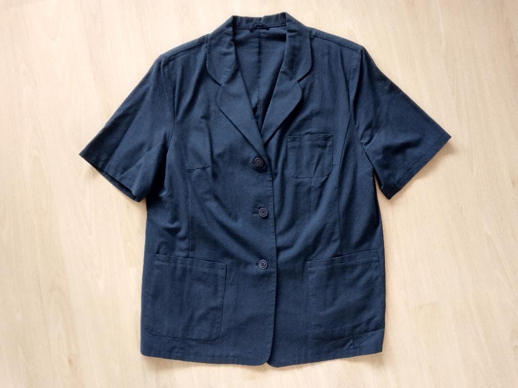 Donkerblauw jasje maat 42, Blauw, Maat 42/44 (L), Ophalen of Verzenden, Zo goed als nieuw