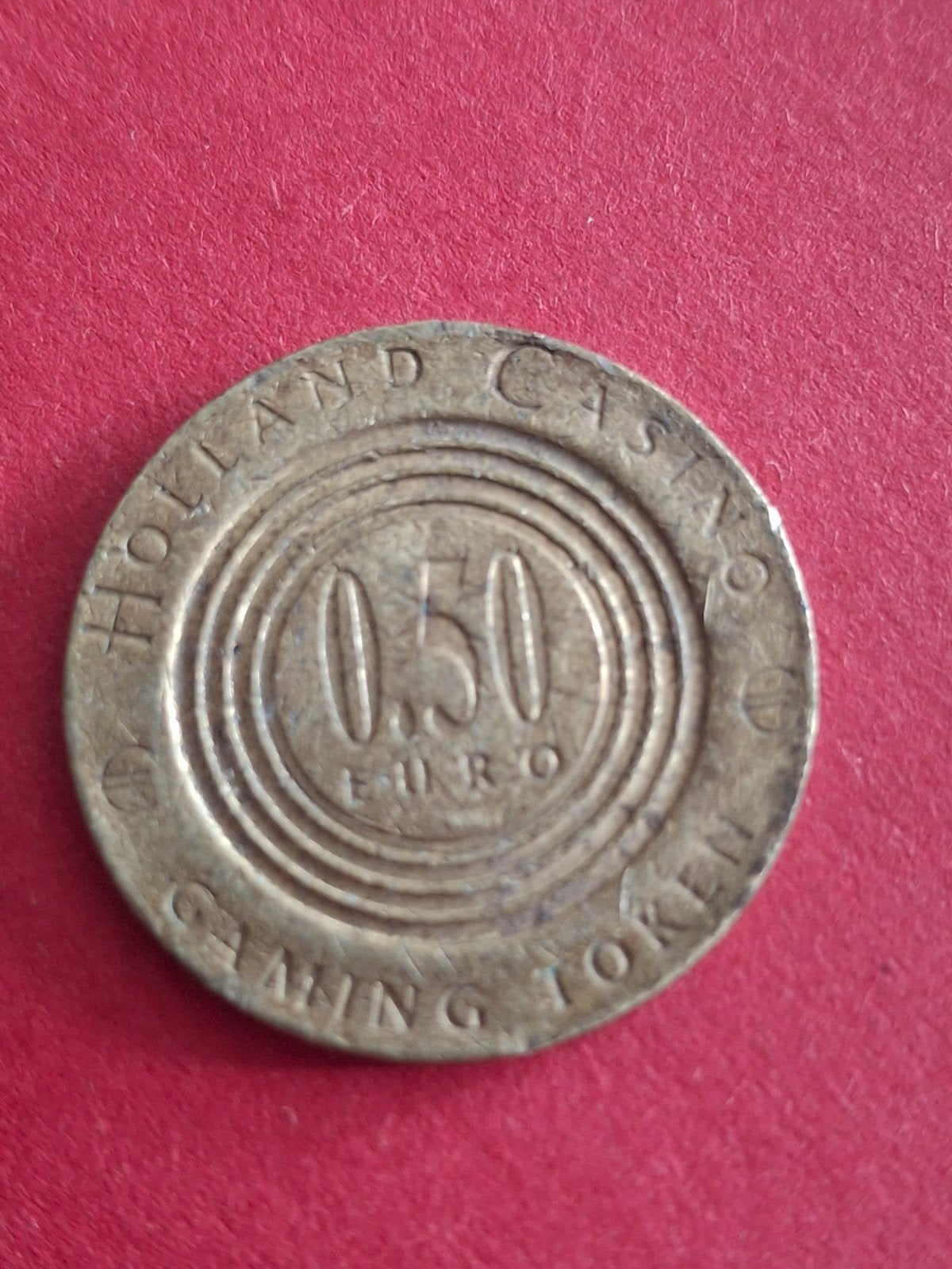 Holland Casino Gaming Token 0.50 Euro, Ophalen of Verzenden