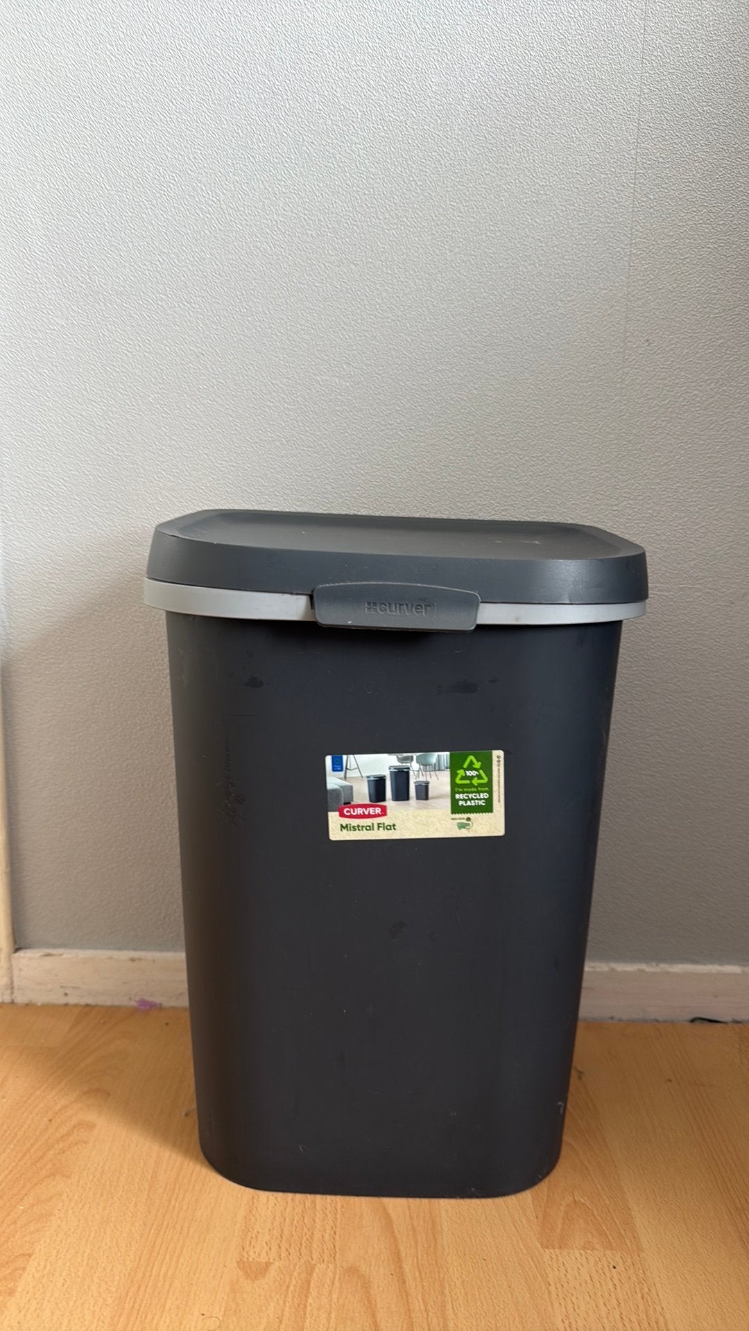 Prullenbak Curver, Huis en Inrichting, Woonaccessoires | Prullenbakken, Ophalen, Kunststof, 40 liter of meer, Zo goed als nieuw