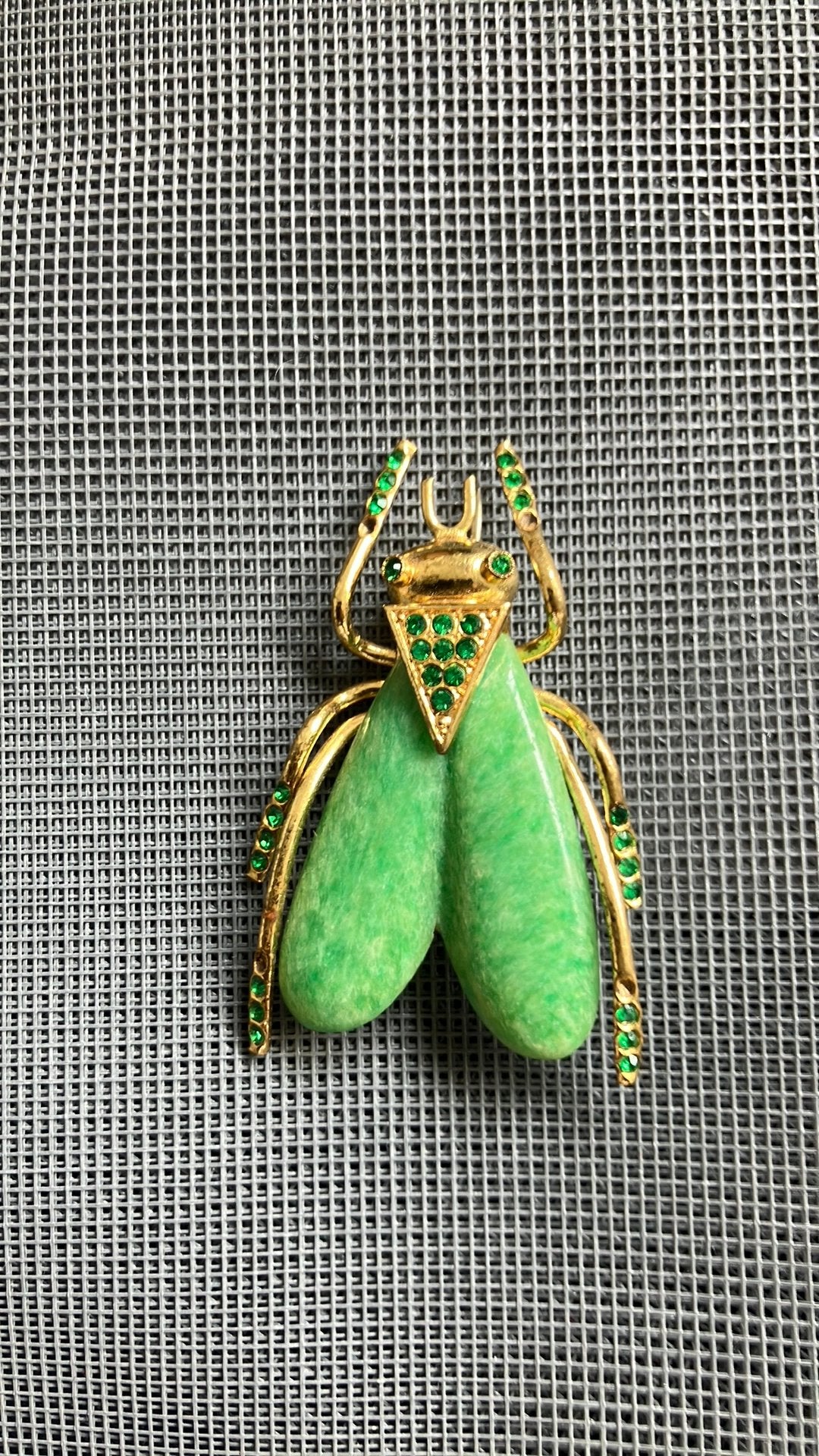 Art deco broche, Sieraden, Tassen en Uiterlijk, Overige materialen, Gebruikt, Verzenden, Goud