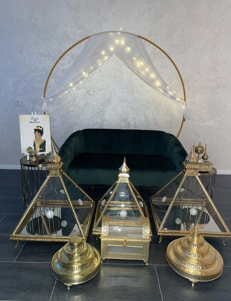 Henna decoratie tyafer set, Huis en Inrichting, Woonaccessoires | Overige, Zo goed als nieuw, Ophalen