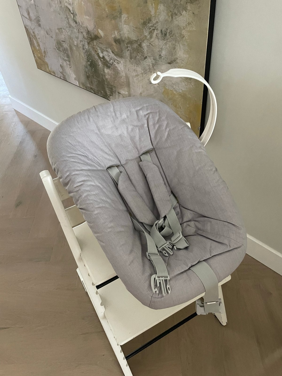 Stokke Tripp Trapp Newborn opzet (nieuw model), Ophalen, Zo goed als nieuw, Meegroeistoel, Gordel(s)