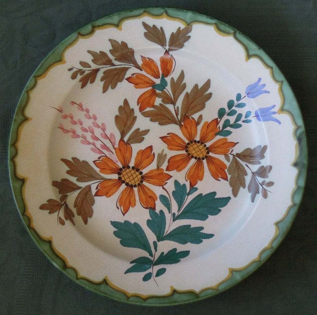 Nr C276: Gebloemde Gouda schaal, Ophalen of Verzenden