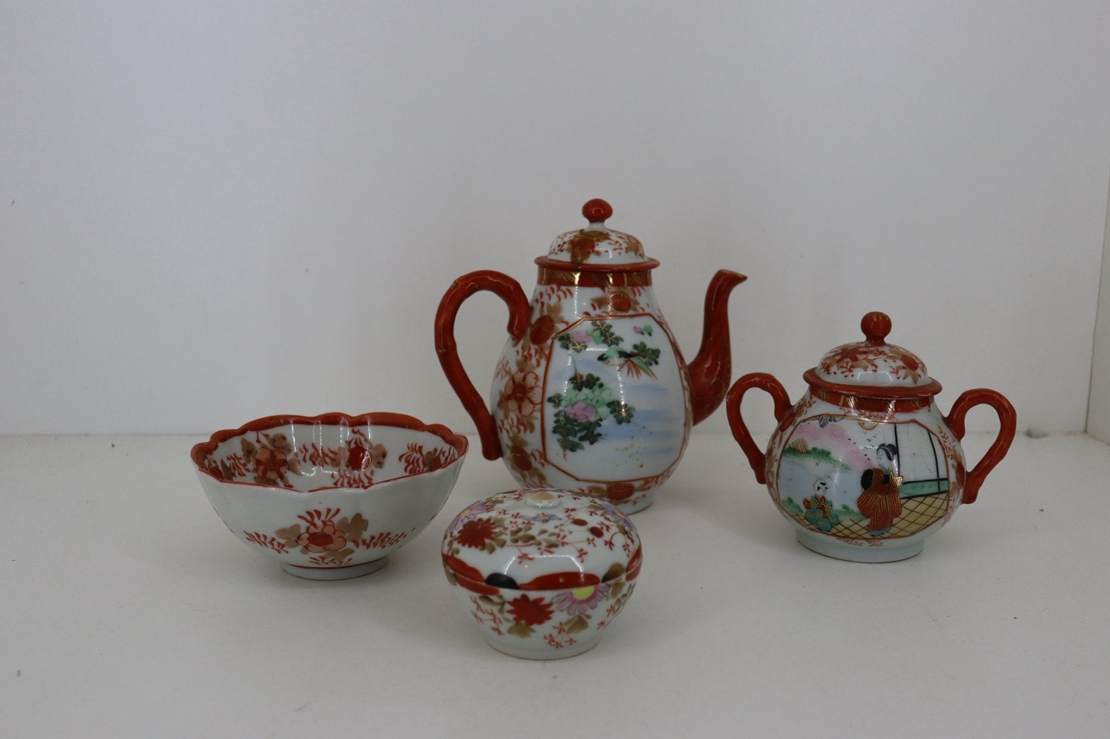 Antiek Japans Imari theeservies - klein formaat, Ophalen of Verzenden