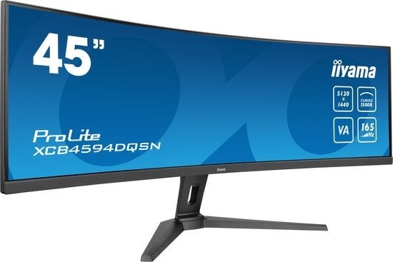 iiyama ProLite XCB4594DQSN - 45 inch DQHD Curved VA, Info@novadisplays.nl, Curved, VA, Nieuw