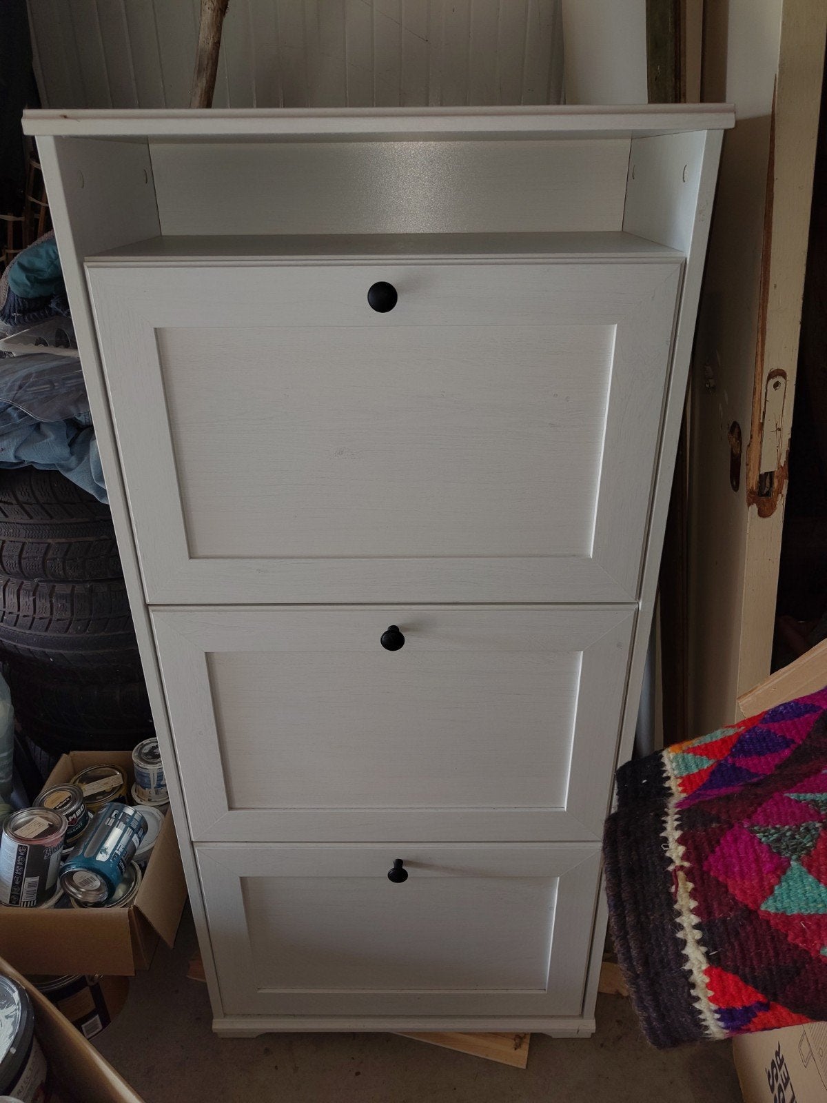 IKEA schoenenkast wit met 3 vakken, Ophalen, Modern, Scandinavisch