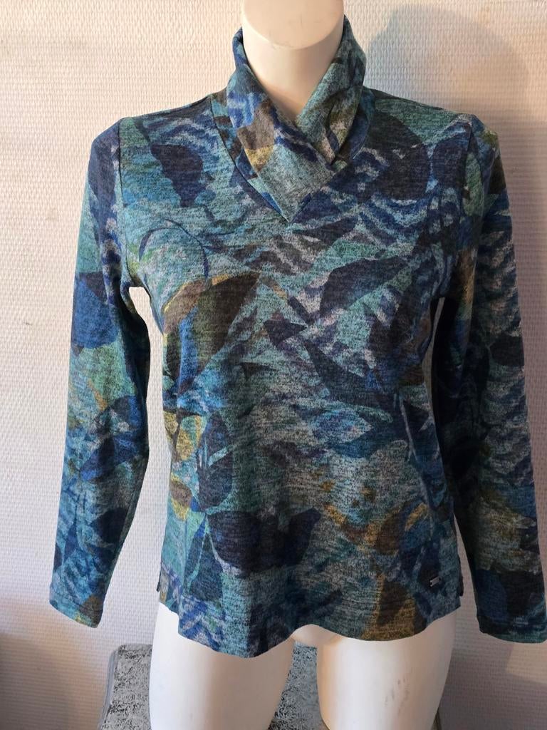 Roberto Sarto trui met col, maat 40, Maat 38/40 (M), Blauw, Ophalen of Verzenden, Gedragen