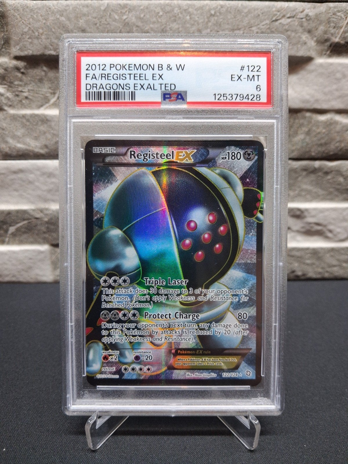 2012 Pokemon Registeel EX (FA) Dragons Exalted PSA 6, Ophalen of Verzenden, Zo goed als nieuw