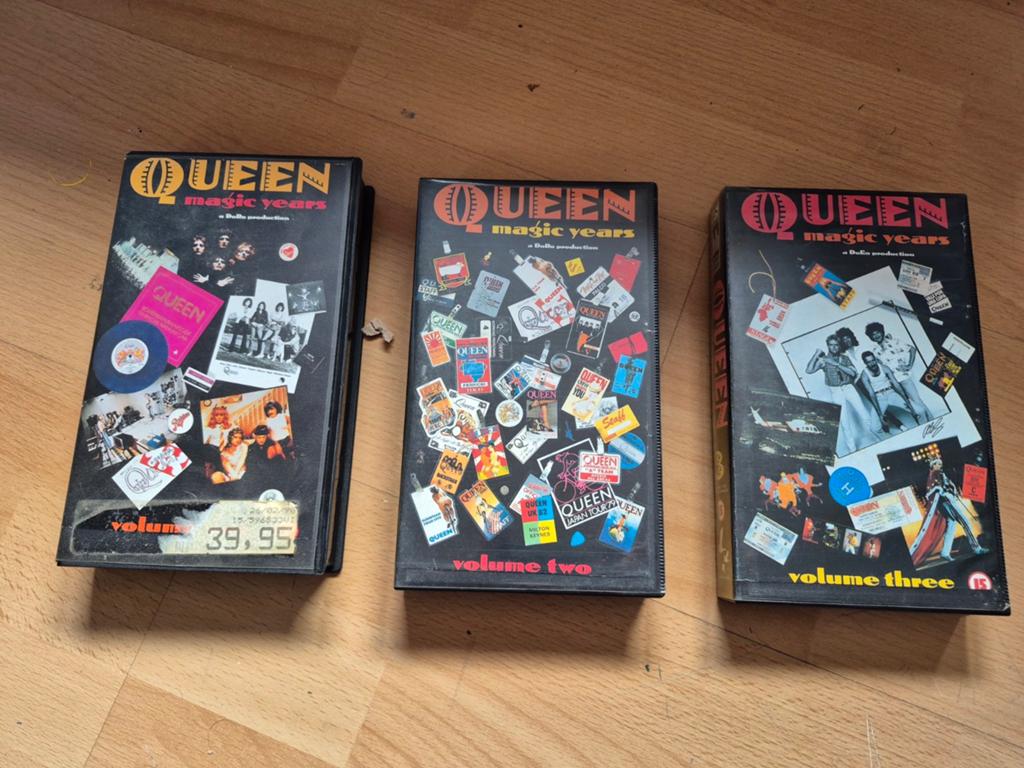 Queen 5 Originele VHS Video Banden, Alle leeftijden, Ophalen of Verzenden, Gebruikt