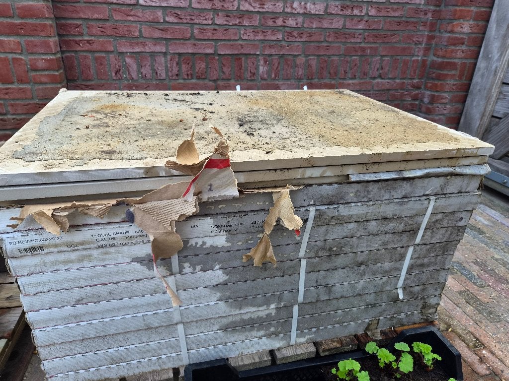 te koop nieuwe keramische tegels (kleur licht grijs), Ophalen, Overige materialen, Nieuw, 10 m² of meer