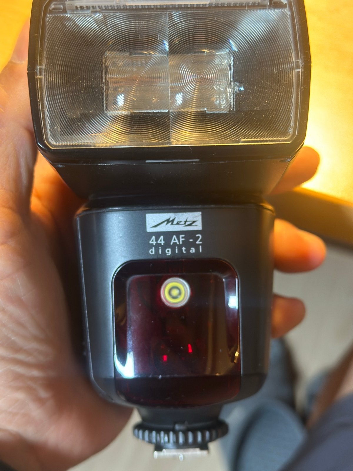 Metz 44 AF-2 Digital flitser, Draaibaar, Externe flitser, Ophalen of Verzenden, Zo goed als nieuw