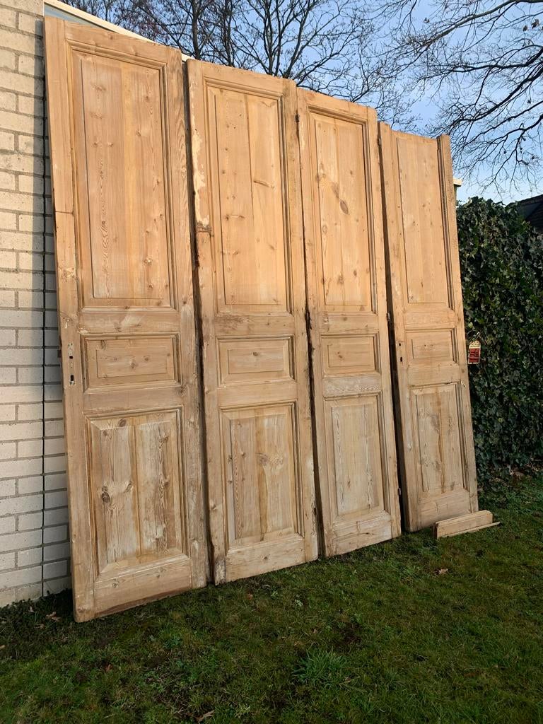 Set van 4 massief houten paneeldeuren, Ophalen, Gebruikt