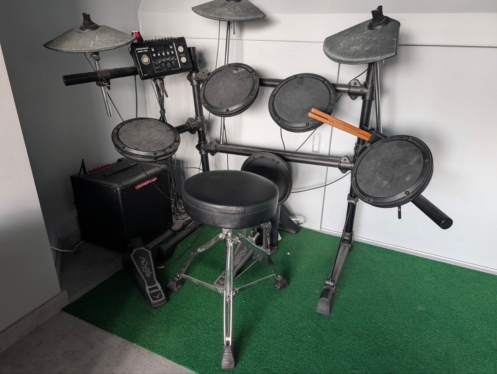 Millenium MPS-100 e-drumstel compleet