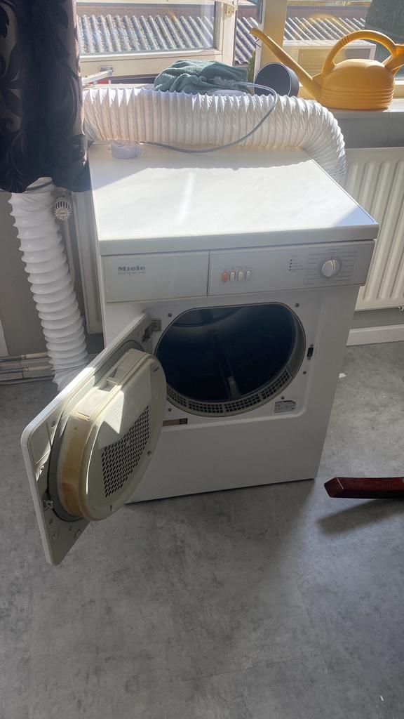 Miele wasdroger met afvoer tilburg, Witgoed en Apparatuur, Wasdrogers, 6 tot 8 kg, Gebruikt, Luchtafvoer, Ophalen of Verzenden