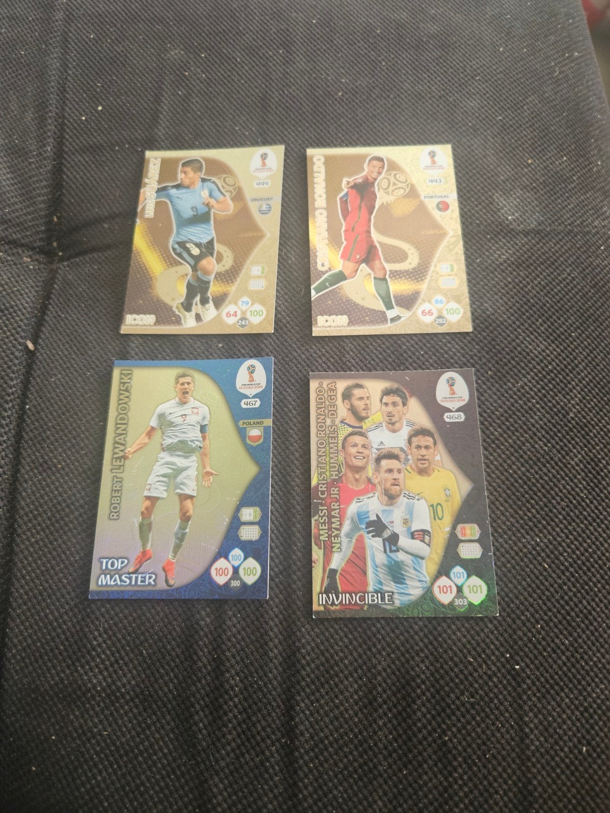 Voetbalplaatjes - Ronaldo, Messi, Lewandowski, Suarez, Ophalen, Zo goed als nieuw, Buitenlandse clubs, Spelerskaart