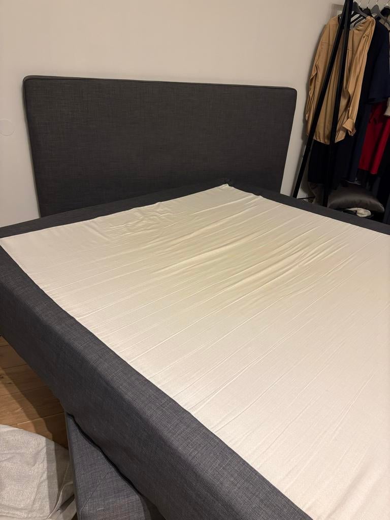 IKEA Dunvik Hoes complete set 180x200, Gebruikt, Tweepersoons, Ophalen of Verzenden, 180 cm