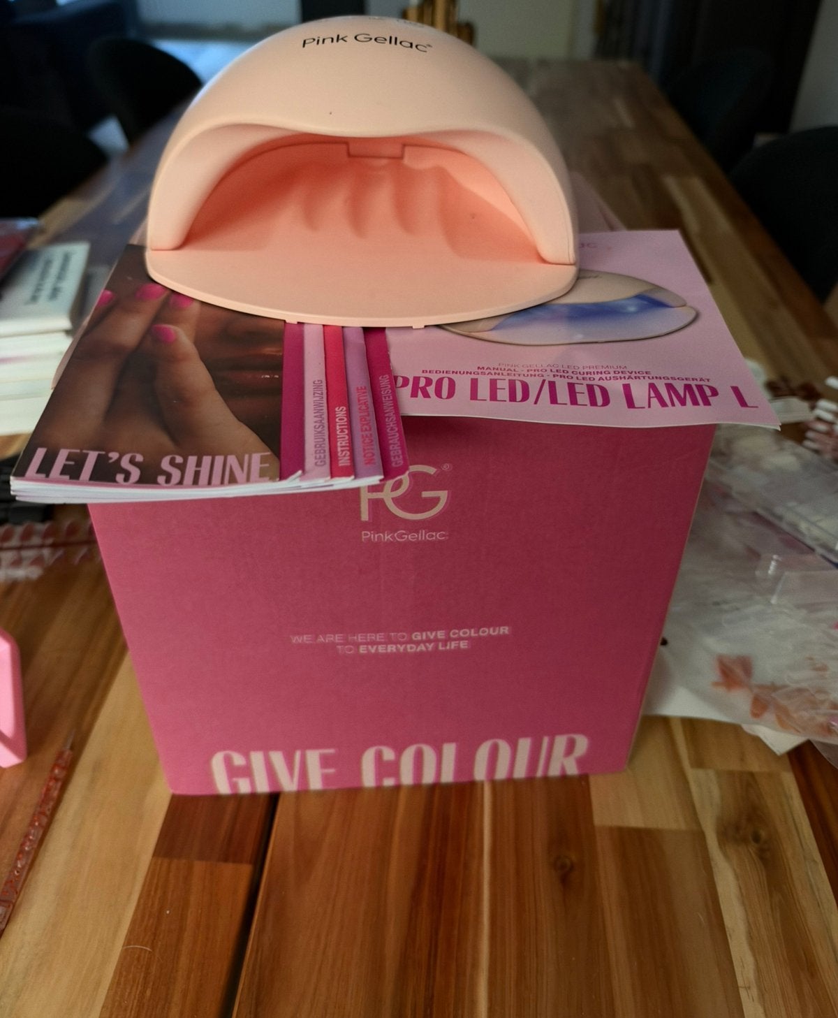Pink gellac set, Ophalen, Zo goed als nieuw, Halloween of Griezel