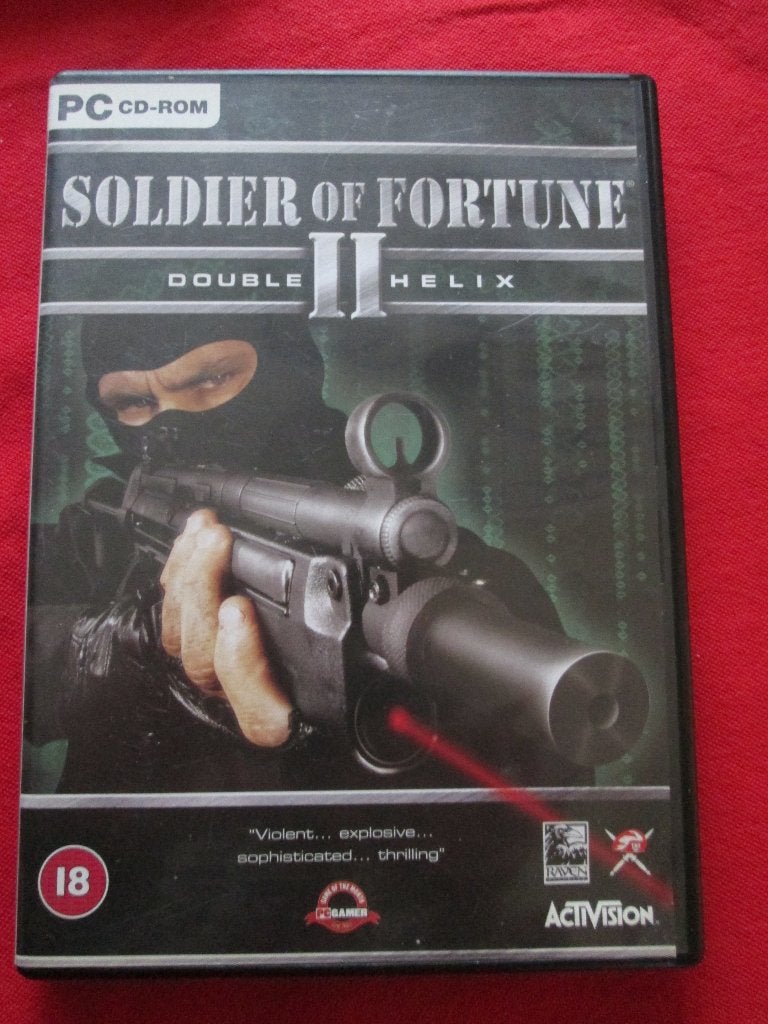 PC CD-rom Soldier of Fortune Double II Helix Activision, Spelcomputers en Games, Games | Pc, 1 speler, Ophalen of Verzenden, Zo goed als nieuw