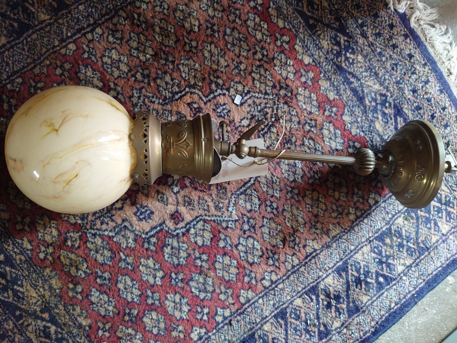 oude omgebouwde gaslamp, Antiek en Kunst, Antiek | Lampen, Ophalen