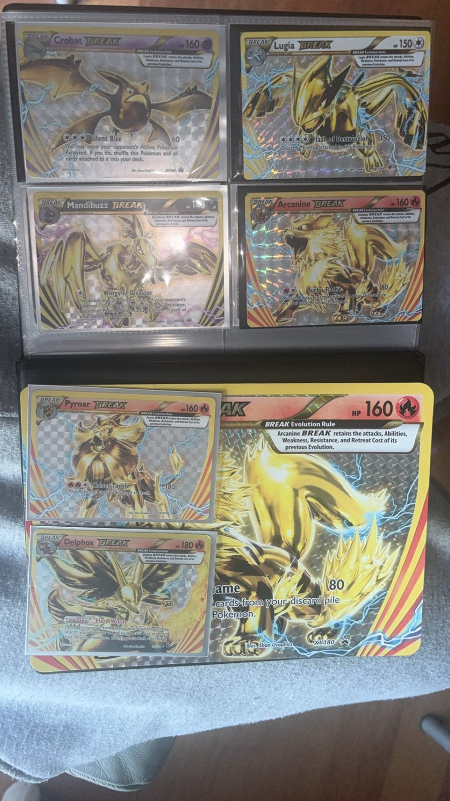 Pokémon TCG BREAK Evolution lot - 7 kaarten (XY-serie), Ophalen of Verzenden, Zo goed als nieuw, Meerdere kaarten, Foil
