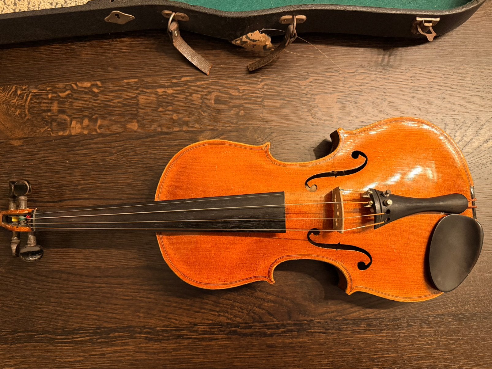 viool met etiket antonius stradivarius, Gebruikt, Verzenden, Viool, 4/4-viool