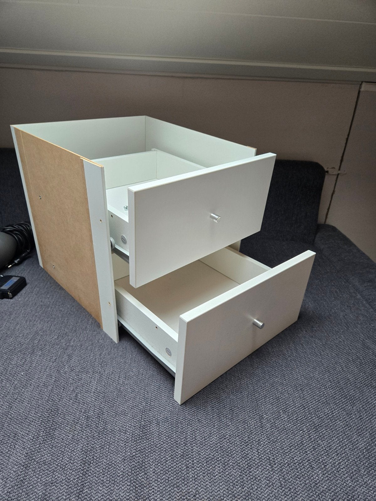 IKEA KALLAX Lade-element met 2 lades - Wit, Ophalen, 1 of 2 laden, 50 tot 100 cm, Zo goed als nieuw