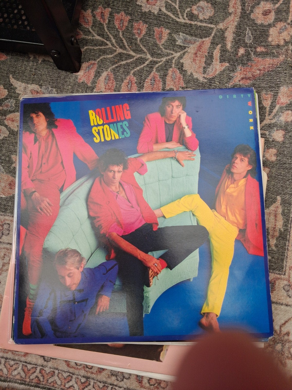 The Rolling Stones - Dirty Work LP (1986), Cd's en Dvd's, Vinyl | Rock, LP, Gebruikt, Ophalen of Verzenden, Classic Rock
