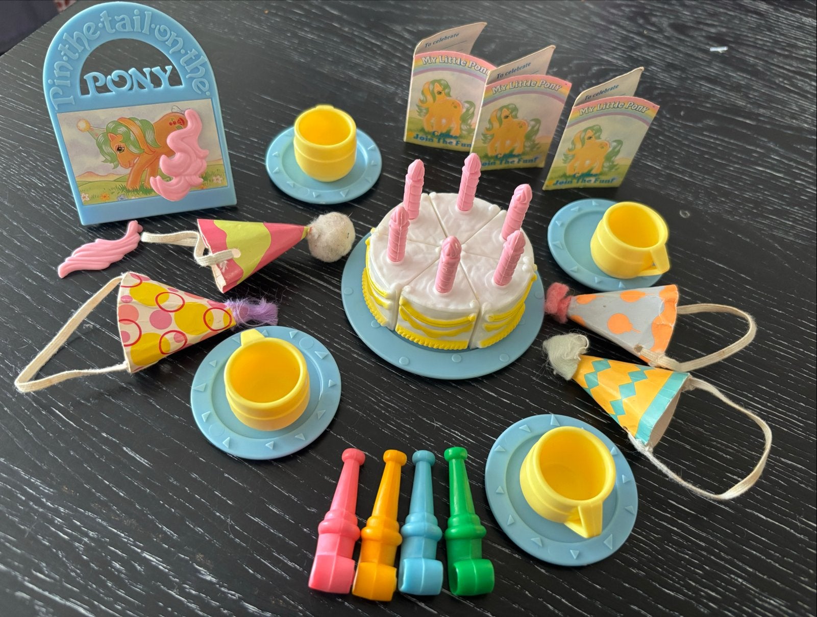 My Little Pony Pin the Tail Party Set Vintage, Ophalen of Verzenden, Gebruikt, Meisje