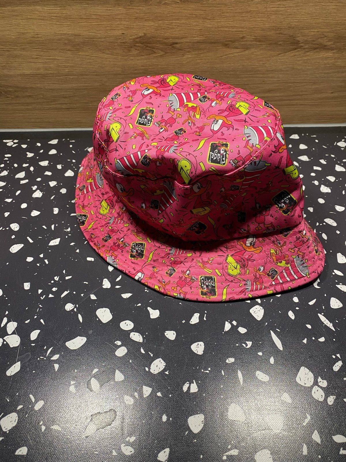 Roze Flügel bucket hat, Ophalen of Verzenden, Zo goed als nieuw, One size fits all, Hoed