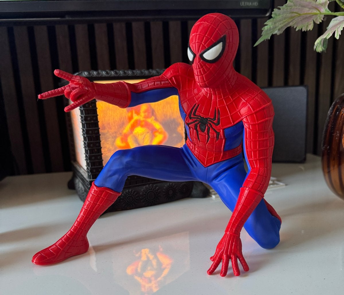 Spiderman Pop Figuur 20cm - 3D Geprint met Afneembaar Web, Ophalen of Verzenden, Nieuw