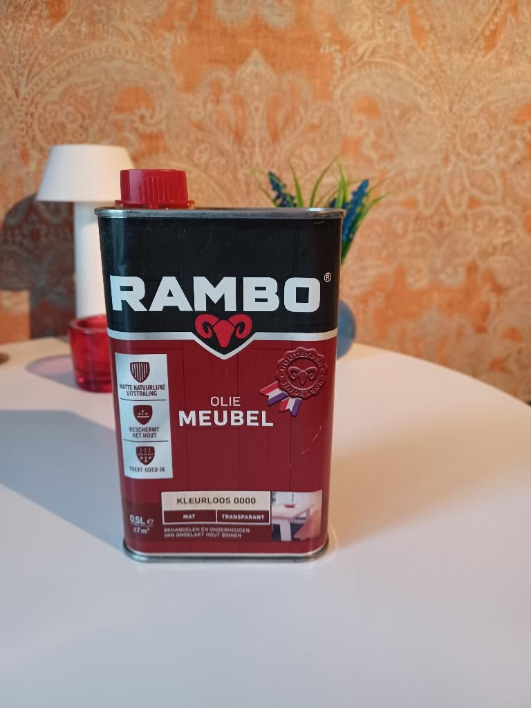 Rambo meubelolie, Bruin, Nieuw, Beits, Ophalen of Verzenden