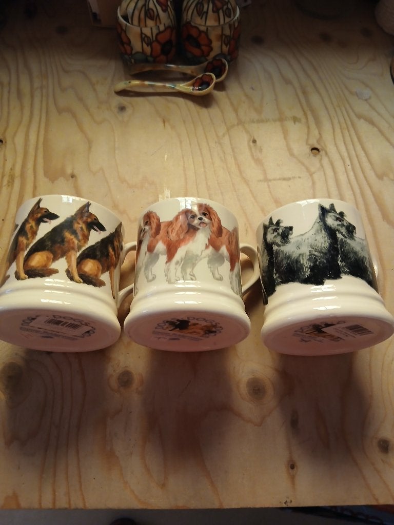 emma bridgewater half pint mugs met honden, Nieuw, Ophalen of Verzenden, Overige stijlen, Kop(pen) en/of Schotel(s)
