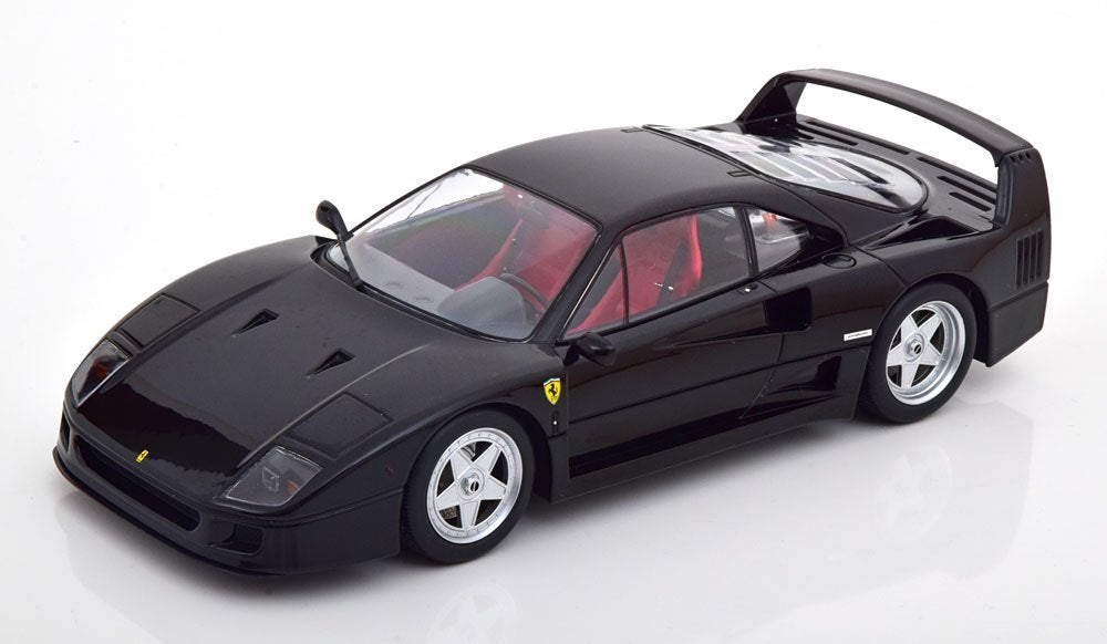 Ferrari F40 1987 1-18 Zwart KK Scale (metaal), Overige merken, KK scale, Auto, KK Scale