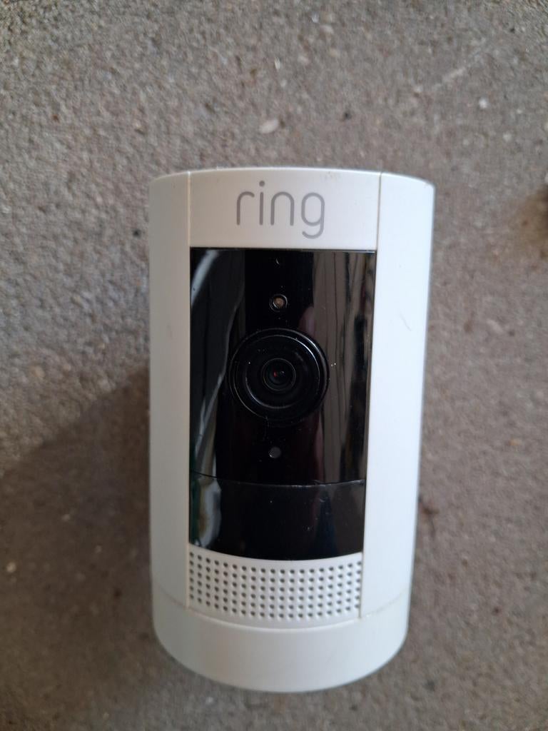 Ring Buiten Camera Wit en Zwart, Ophalen of Verzenden, Gebruikt, Buitencamera