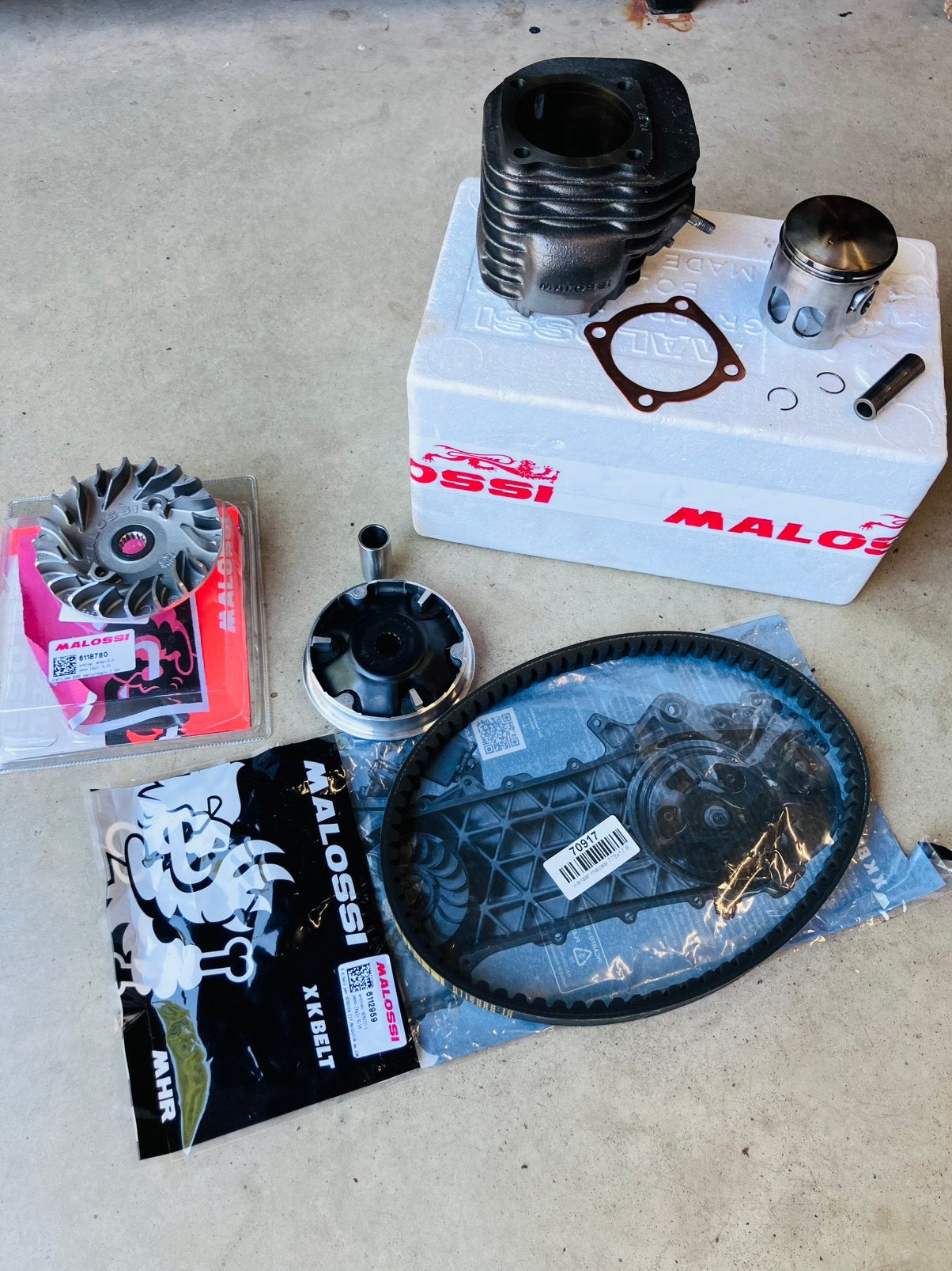 Yamaha Aerox YQ100 Malossi 124cc kit, Ophalen, Zo goed als nieuw, Overige typen, Yamaha