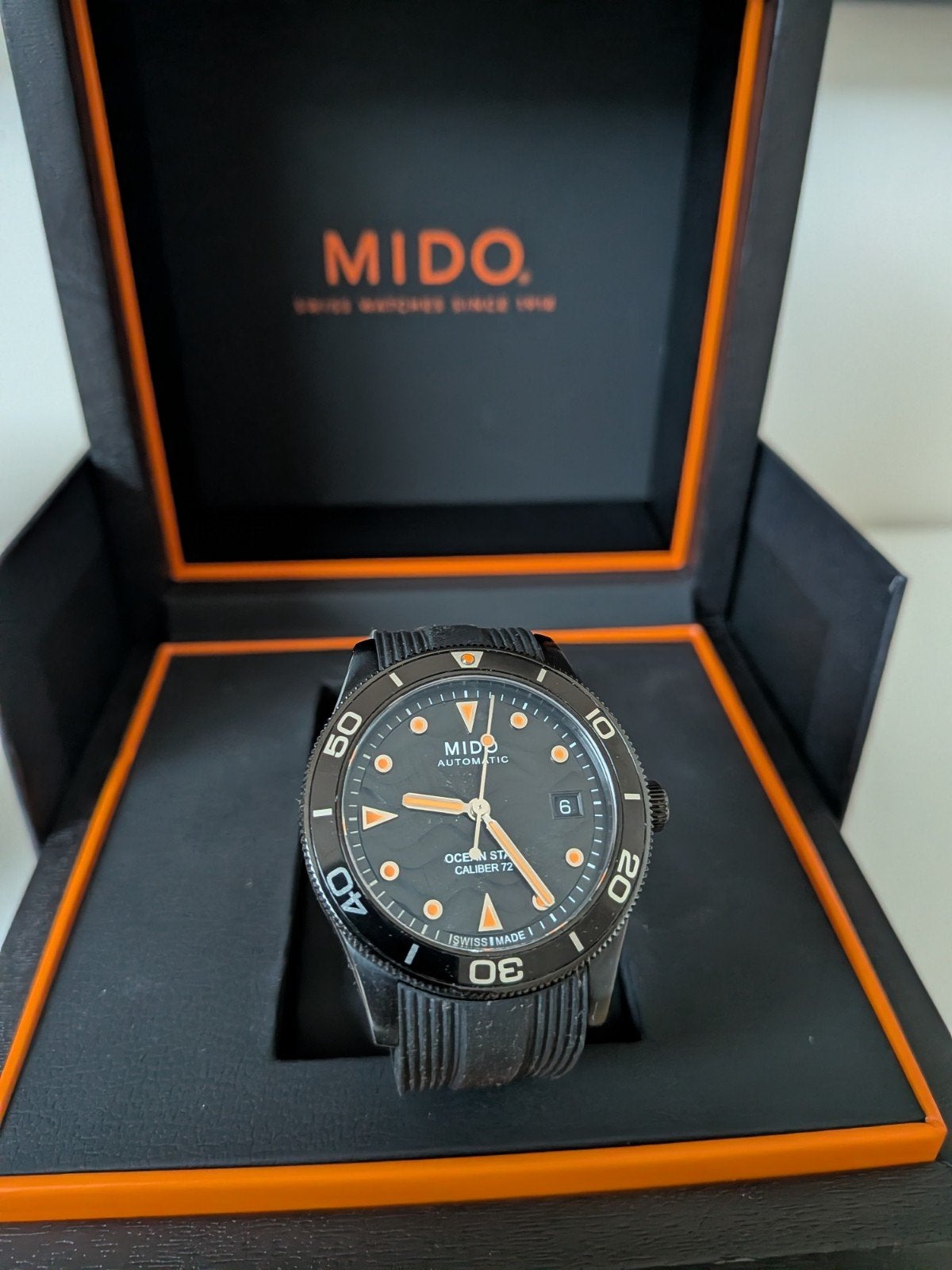 Mido Ocean Star Caliber 72 - 39mm, Overige merken, Staal, Polshorloge, Kunststof