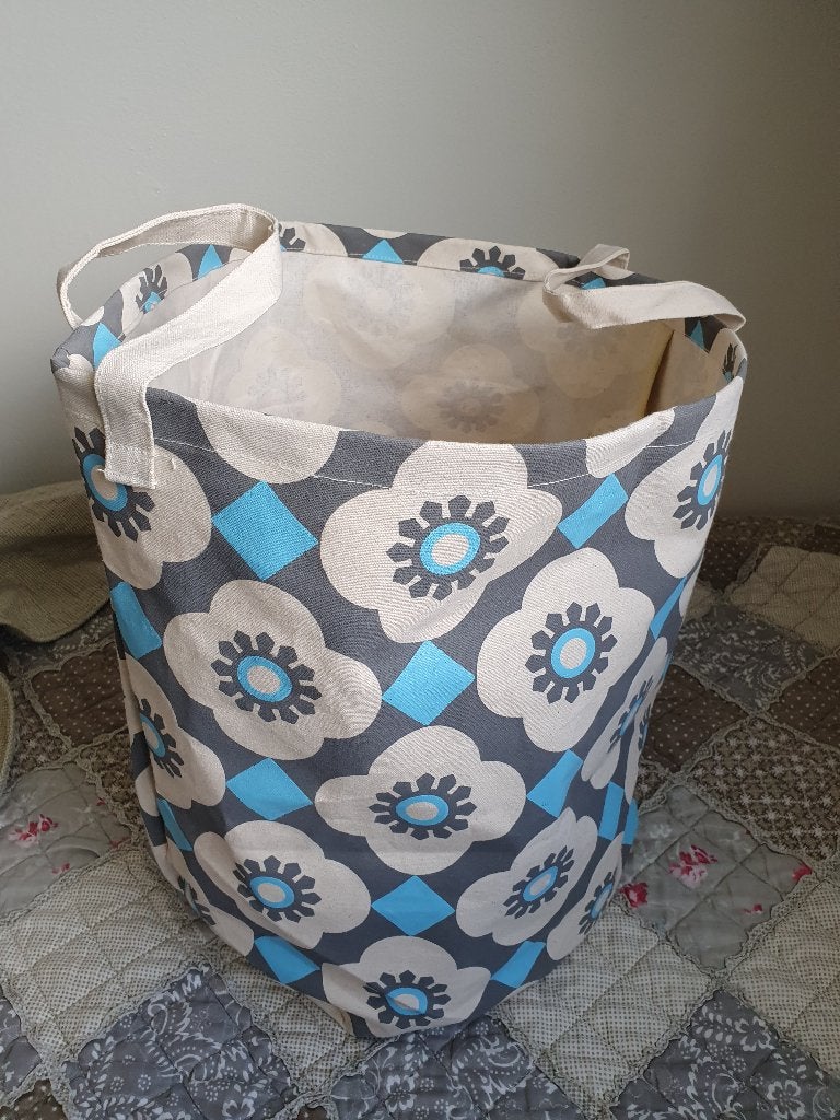 Sass & Belle wasmand of opbergmand, Met handvatten, Gebruikt, Mand, Textiel