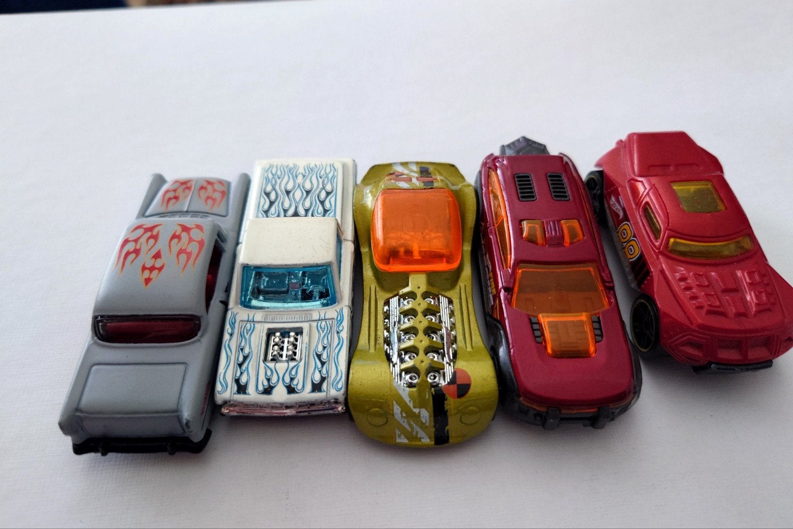 5 oudere Hotwheels auto's, Kinderen en Baby's, Ophalen of Verzenden