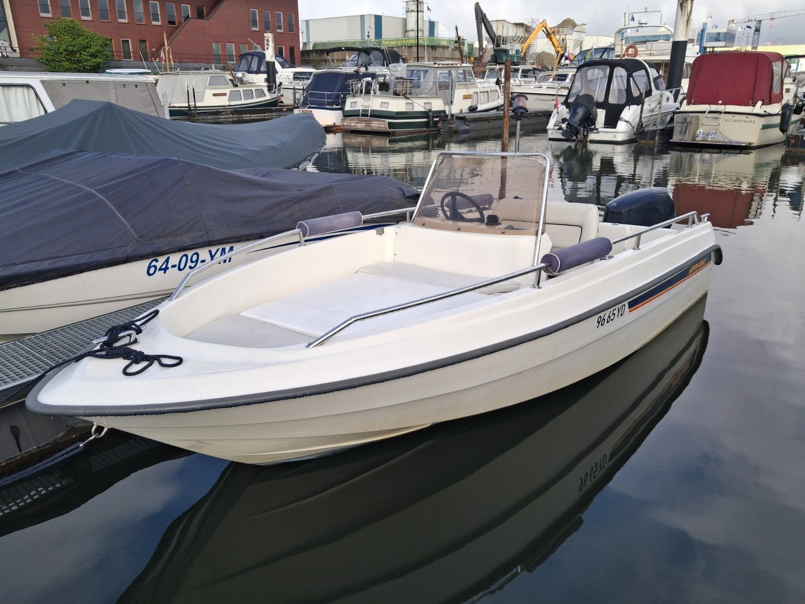 Ryds 475 GT Consoleboot + Evinrude 40 pk e tec. + trailer, Watersport en Boten, Ophalen